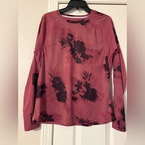 Under Armour Women's Pink Floral Long Sleeve Tee